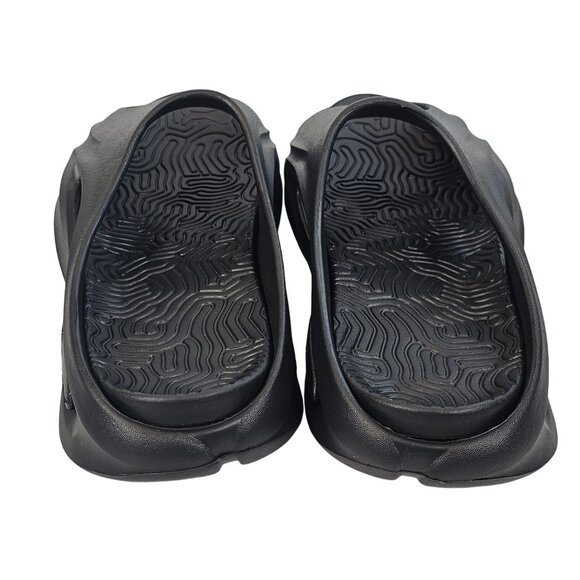 Pretty Little Things Womens 5/38 Black Cut Out Rubber Ribbed‎ Sole Slide Shoes - Picture 7 of 14